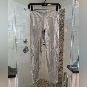 Shiny Silver Leggings